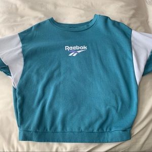 Reebok teal crewneck